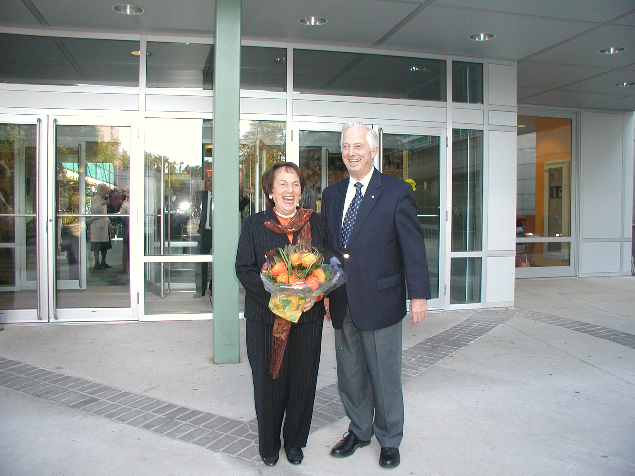 Dr. Richard Goldbloom and his wife, Ruth, on the opening of IWK’s research and clinical care pavilion named in his honour.