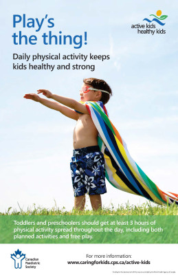 Active Kids, Healthy Kids poster: Preschool age
