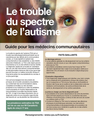 Le trouble du spectre de l’autisme : Guide concis pour les médecins communautaires