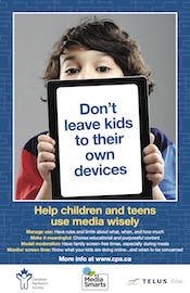 Digital media poster: Children and teens